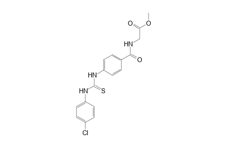 p-[3-(p-chlorophenyl)-2-thioureido]hippuric acid, methyl ester