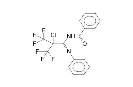 ALPHA-CHLOROHEXAFLUOROISOBUTYRIC ACID, N-PHENYL-N'-BENZOYLAMIDINE