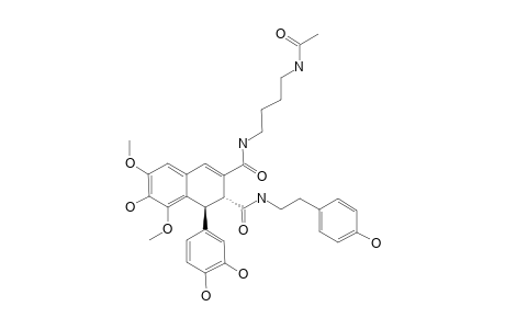 (1,2-TRANS)-N-(3)-(4-ACETAMIDOBUTYL)-1-(3,4-DIHYDROXYPHENYL)-7-HYDROXY-N-(2)-(4-HYDROXYPHENYLETHYL)-6,8-DIMETHOXY-1,2-