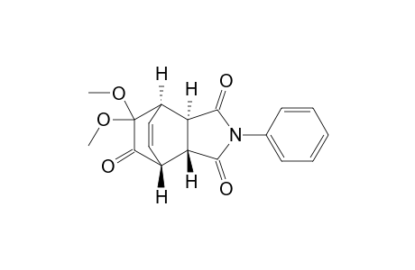 (1R*,2R*,6R*,7R*)-4-Phenyl-9,9-dimethoxy-4-azatricyclo[5.2.2.0(2,6)]undec-10-ene-3,5,8-trione