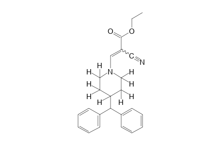 alpha-Cyano-4-(diphenylmethyl)-1-piperidineacrylic acid, ethyl ester