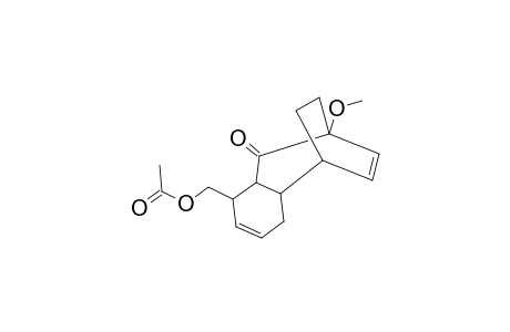 TRICYCLO[7.2.2.0E3,8]TRIDECA-5,12-DIEN-2-ONE, 1-METOXY-4-(ACETOXY)METHYL-