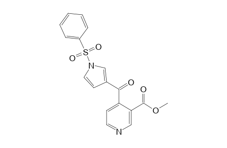 4-(1-phenylsulfonylpyrrole-3-carbonyl)nicotinic acid methyl ester