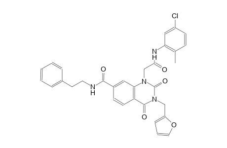 1-quinazolineacetamide, N-(5-chloro-2-methylphenyl)-3-(2-furanylmethyl)-1,2,3,4-tetrahydro-2,4-dioxo-7-[[(2-phenylethyl)amino]carbonyl]-