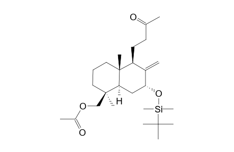 7-ALPHA-TERT.-BUTYLDIMETHYLSILYLOXY-13-OXO-14,15-DINORLABDAN-19-YL_ACETATE