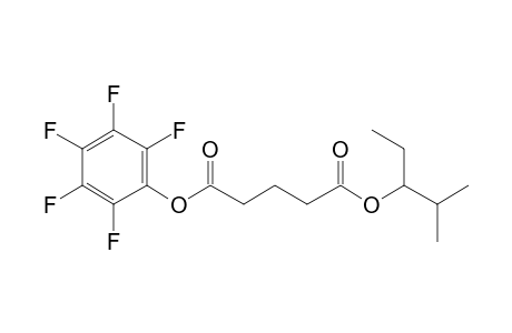 Glutaric acid, 2-methylpent-3-yl pentafluorophenyl ester