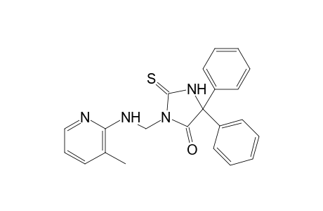 5,5-diphenyl-3-[(3-methyl-2-pyridyl)amino]methyl]-2-thiohydantoin