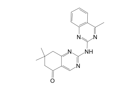 6H-Quinazolin-5-one, 7,7-dimethyl-2-(4-methylquinazolin-2-ylamino)-7,8-dihydro-