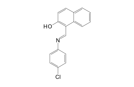 Naphtalene-2-hydroxy-1-iminomethyl-N-(4-chlorophenyl-)