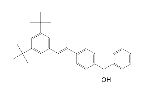 Benzenemethanol, 4-[2-[3,5-bis(1,1-dimethylethyl)phenyl]ethenyl]-.alpha.-phenyl-, (E)-