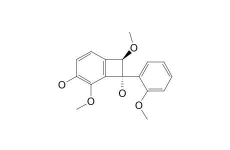 Trans-1,5-dihydroxy-2,6-dimethoxy-1-(2'-methoxyphenyl)dihydrobenzocyclobutene