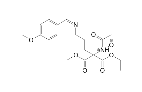 Diethyl ).gamma.-(N-(p-methoxybenzylidene)amino)propyl)acetamidomalonate N-Oxide