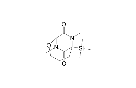 2-Oxa-7,9-diazabicyclo[4.2.2]decane-8,10-dione, 7,9-dimethyl-6-(trimethylsilyl)-