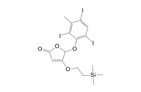 5-(Tri-2,4,6-iodo-3-methyl-phenoxy)-4-(2-trimethylsilyl-eth-1-oxy)-2(5H)-furanone