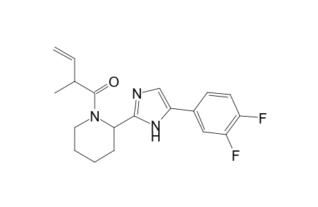 1-(2-(5-(3,4-difluorophenyl)-1H-imidazol-2-yl)piperidin-1-yl)-2-methylbut-3-en-1-one