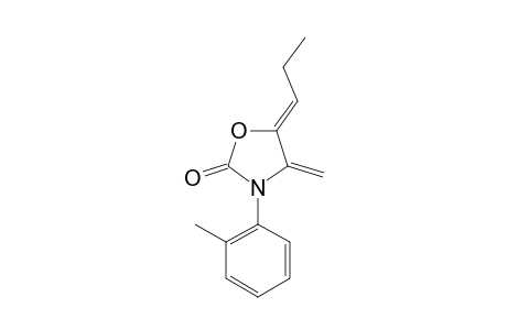 (5Z)-4-Methylene-5-propylidene-N-(ortho-tolyl)-2-oxazolidinone