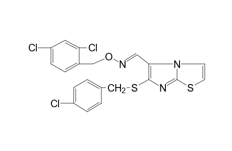 6-[(p-CHLOROBENZYL)THIO]IMIDAZO[2,1-b]THIAZOLE-5-CARBOXALDEHYDE, O-(2,4-DICHLOROBENZYL)OXIME