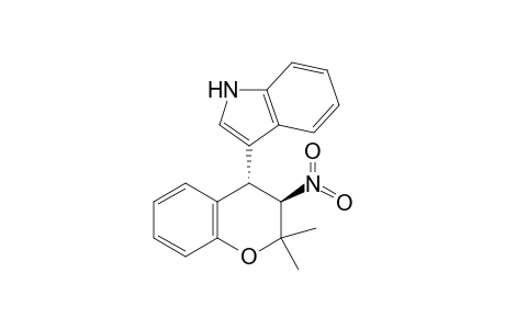 3-[(3 R*,4S)-2',2'-Dimethyl-3'-nitrochroman-4'-yl]-1H-indole