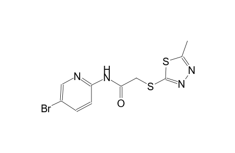 Acetamide, N-(5-bromo-2-pyridyl)-2-(5-methyl-1,3,4-thiadiazol-2-ylthio)-