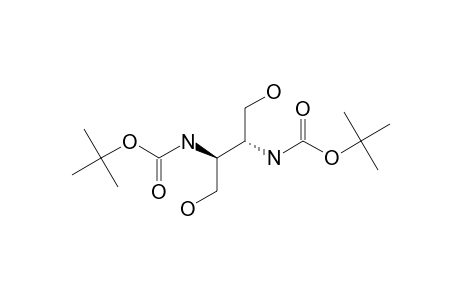 (2-R,3-R)-2,3-BIS-(TERT.-BUTYLOXYCARBONYLAMINO)-1,4-BUTANEDIOL;METHOD_A