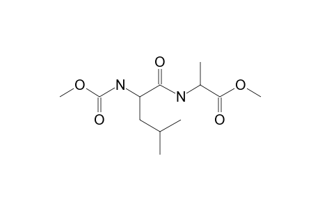 L-Leucyl-L-alanine, N-methoxycarbonyl-, methyl ester