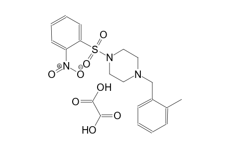 1-(2-methylbenzyl)-4-((2-nitrophenyl)sulfonyl)piperazine oxalate