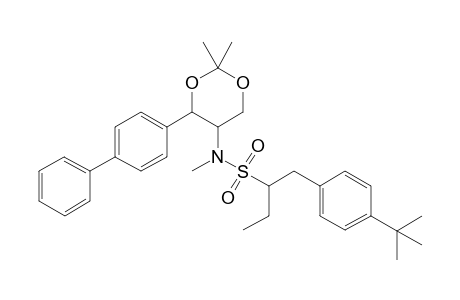 N-[4-[(1,1'-Biphenyl-4-yl)-2',2'-dimethyl-1',3'-dioxan-5'-yl]-4-(t-butyl)-.alpha.-ethyl-N-methylbenzene-ethanesulfonamide