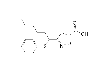 3-(1-phenylthiohexyl)-5-hydroxycarbonyl-4,5-dihydroisoxazole