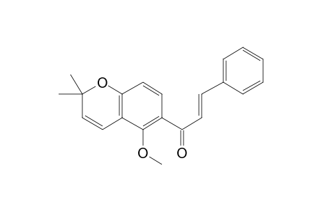 2-Propen-1-one, 1-(5-methoxy-2,2-dimethyl-2H-1-benzopyran-6-yl)-3-phenyl-, (2E)-