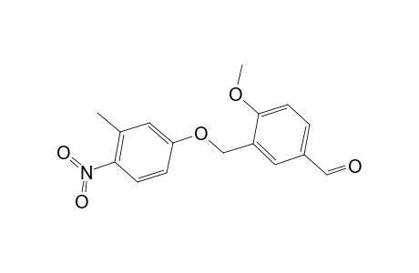 4-Methoxy-3-[(3-methyl-4-nitrophenoxy)methyl]benzaldehyde