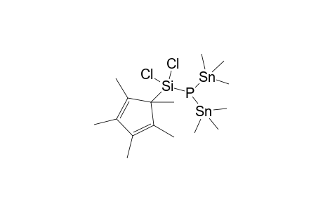 [dichloro-(1,2,3,4,5-pentamethylcyclopenta-2,4-dien-1-yl)silyl]-bis(trimethylstannyl)phosphane