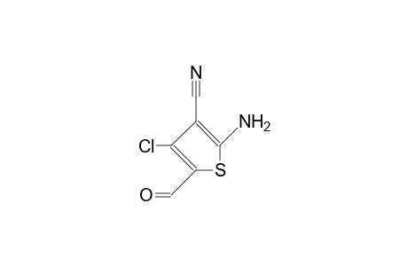 3-Chloro-4-cyano-5-aminothiopyran-2-carboxaldehyde