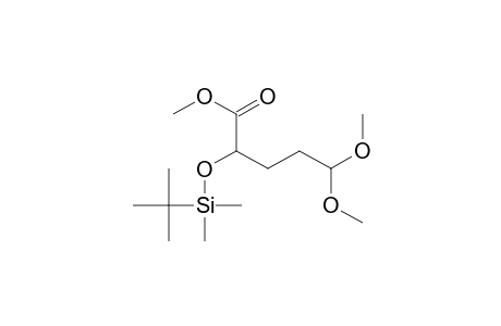 Methyl 5,5-Dimethoxy-2-[[dimethyl(1,1-dimethylethyl)silyl]oxy]pentanoate