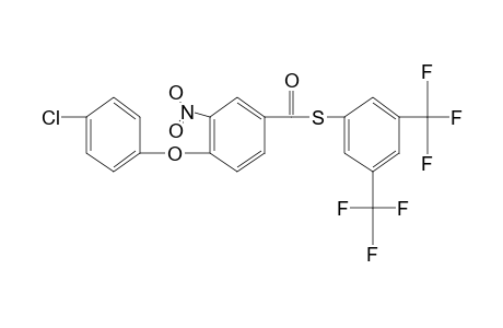 4-(p-CHLOROPHENOXY)-3-NITROTHIOBENZOIC ACID, S-(alpha,alpha,alpha,alpha',alpha',alpha'-HEXAFLUORO-3,5-XYLYL) ESTER
