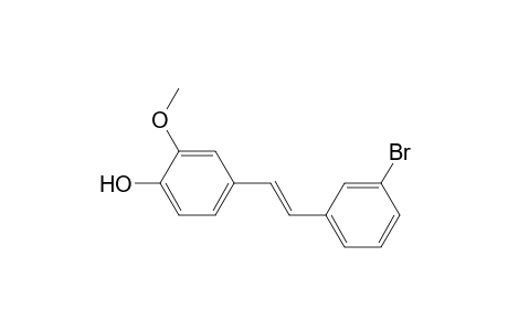 (E)-2-Methoxy-4-[2-(3-bromophenyl) ethenyl] phenol