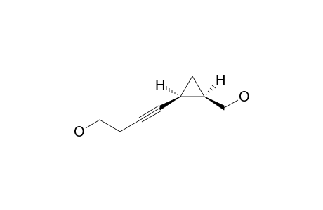 4-((1S*,2R*)-2-Hydroxymethylcyclopropyl)but-3-yn-1-ol