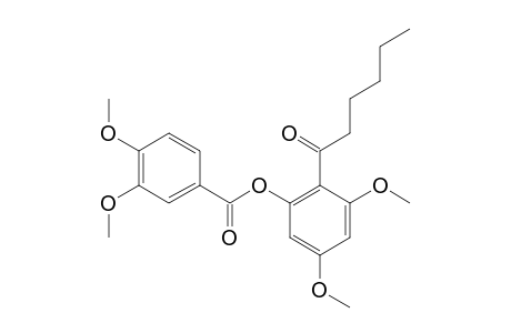1-[2-(3,4-DIMETHOXYBENZOYLOXY)-4,6-DIMETHOXYPHENYL]-HEXAN-1-ONE