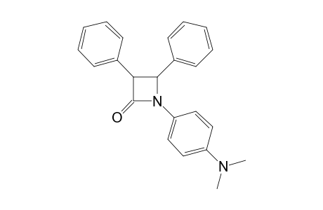 1-(p-dimethylaminophenyl)-3,4-diphenyl-2-azetidinone