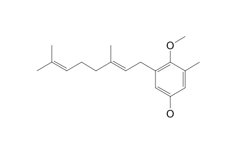 (2'-E)-2-(3',7'-DIMETHYLOCTA-2',6'-DIENYL)-4-HYDROXY-1-METHOXY-6-METHYLBENZENE