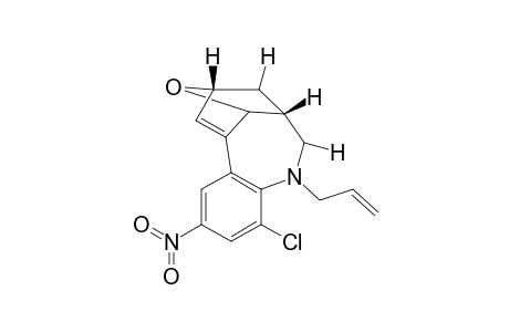 (+-)-(3S,5S)-1-Allyl-11-chloro-2,3,4,5-tetrahydro-9-nitro-5,12-epoxy-7,3-methano-1H-benzo[b]azonine