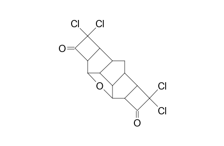 (1R,2R,5R,6R,8S,9S,12S,14R,15S)-3,3,11,11-Tetrachloro-7-oxa-hexacyclo(11.2.1.0/2,5/.0/6,15/.0/8,14/.0/9,12/)hexadecane-4