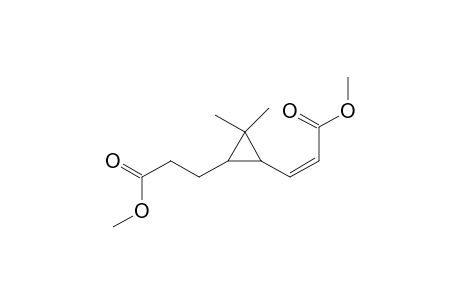 3-[3-[(Z)-3-keto-3-methoxy-prop-1-enyl]-2,2-dimethyl-cyclopropyl]propionic acid methyl ester