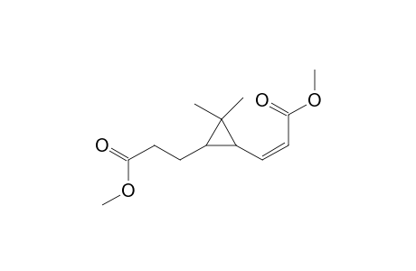 Cyclopropanepropanoic acid, 3-(3-methoxy-3-oxo-1-propenyl)-2,2-dimethyl-, methyl ester, cis-