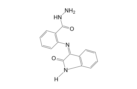 N-(2-oxo-3-indolinylidene)anthranilic acid, hydrazide