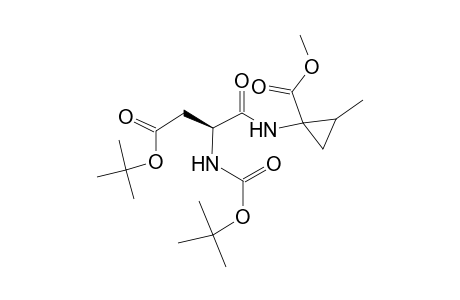 N-(tert-Butyloxycarbonyl)-(.beta.-tert-butyl ester)-L-aspartyl-(Z)-1-amino-2-methylcyclopropanecarboxylic Acid Methyl Ester