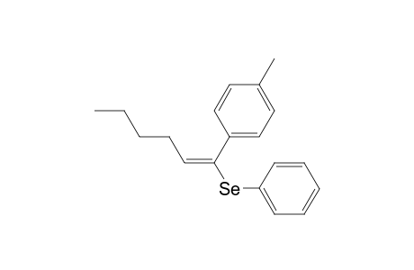 (E)-1-Phenylseleno-1-(4-methylphenyl)-1-hexene