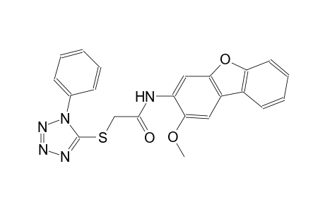 N-(2-methoxydibenzo[b,d]furan-3-yl)-2-[(1-phenyl-1H-tetraazol-5-yl)sulfanyl]acetamide