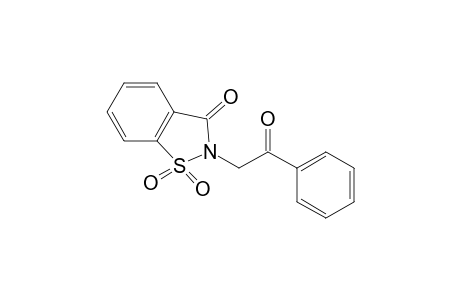 2-phenacyl-1,2-benzisothiazolin-3-one, 1,1-dioxide