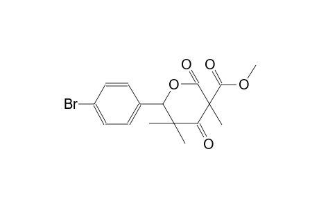 methyl 6-(4-bromophenyl)-3,5,5-trimethyl-2,4-dioxotetrahydro-2H-pyran-3-carboxylate