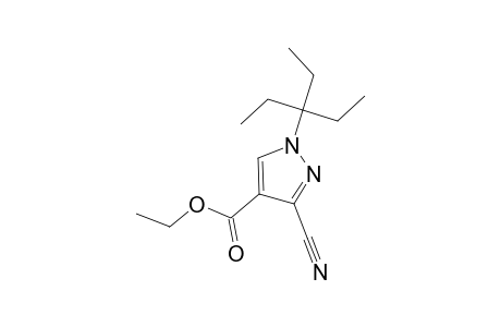 3-cyano-1-(1,1-diethylpropyl)pyrazole-4-carboxylic acid ethyl ester